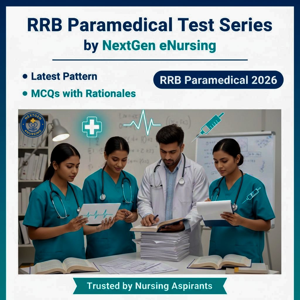RRB Nursing Superitendant Test Series-2026